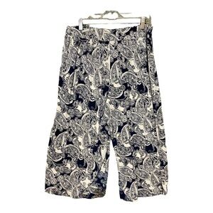 Cato women’s Wide Leg Cropped Palazzo Pull On Pants Size 14/16